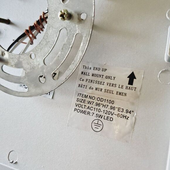 Elegant Furniture Lighting LDOD1100 Olympos 8 Inch Outdoor Wall Light, Silver - Picture 11 of 15